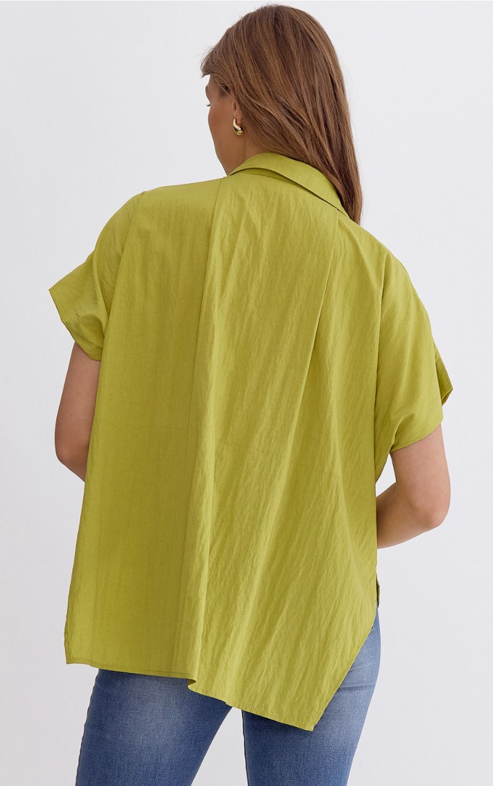 DOORBUSTER Chartreuse Blouse