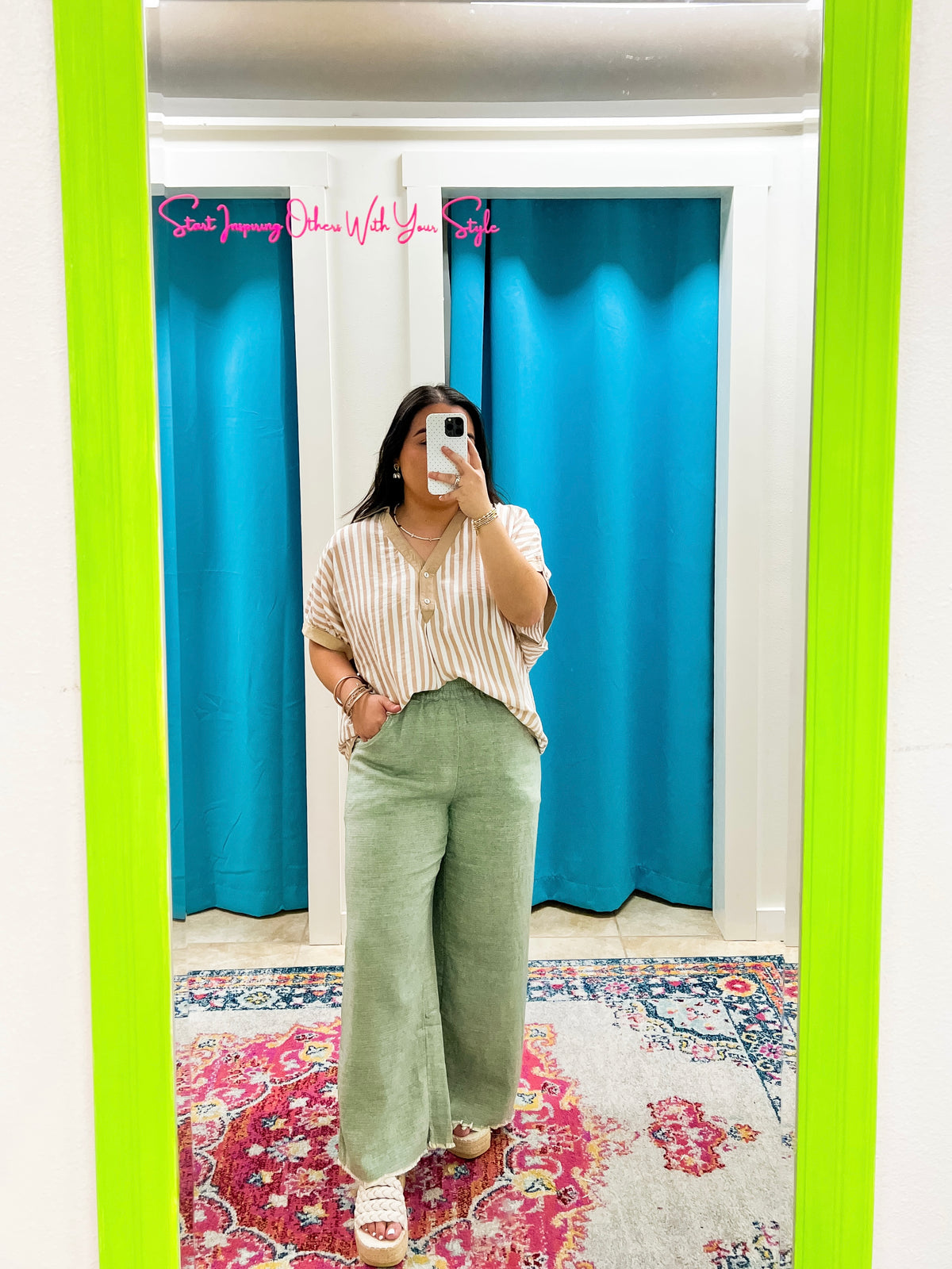 Coastal Comfort Pants - Sage