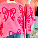 Pink Bow Sweater