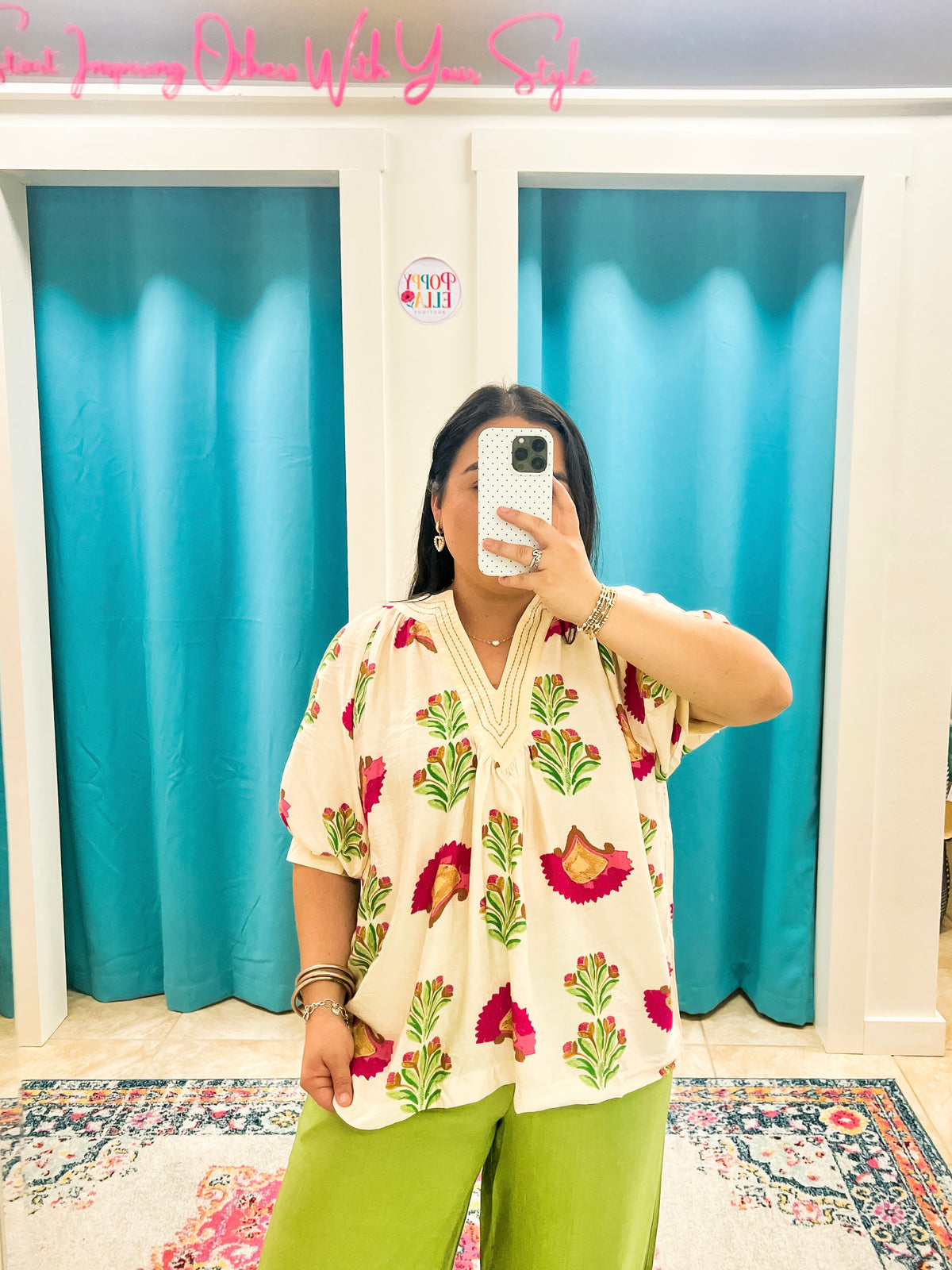 Marisol Floral Top (S-2X)
