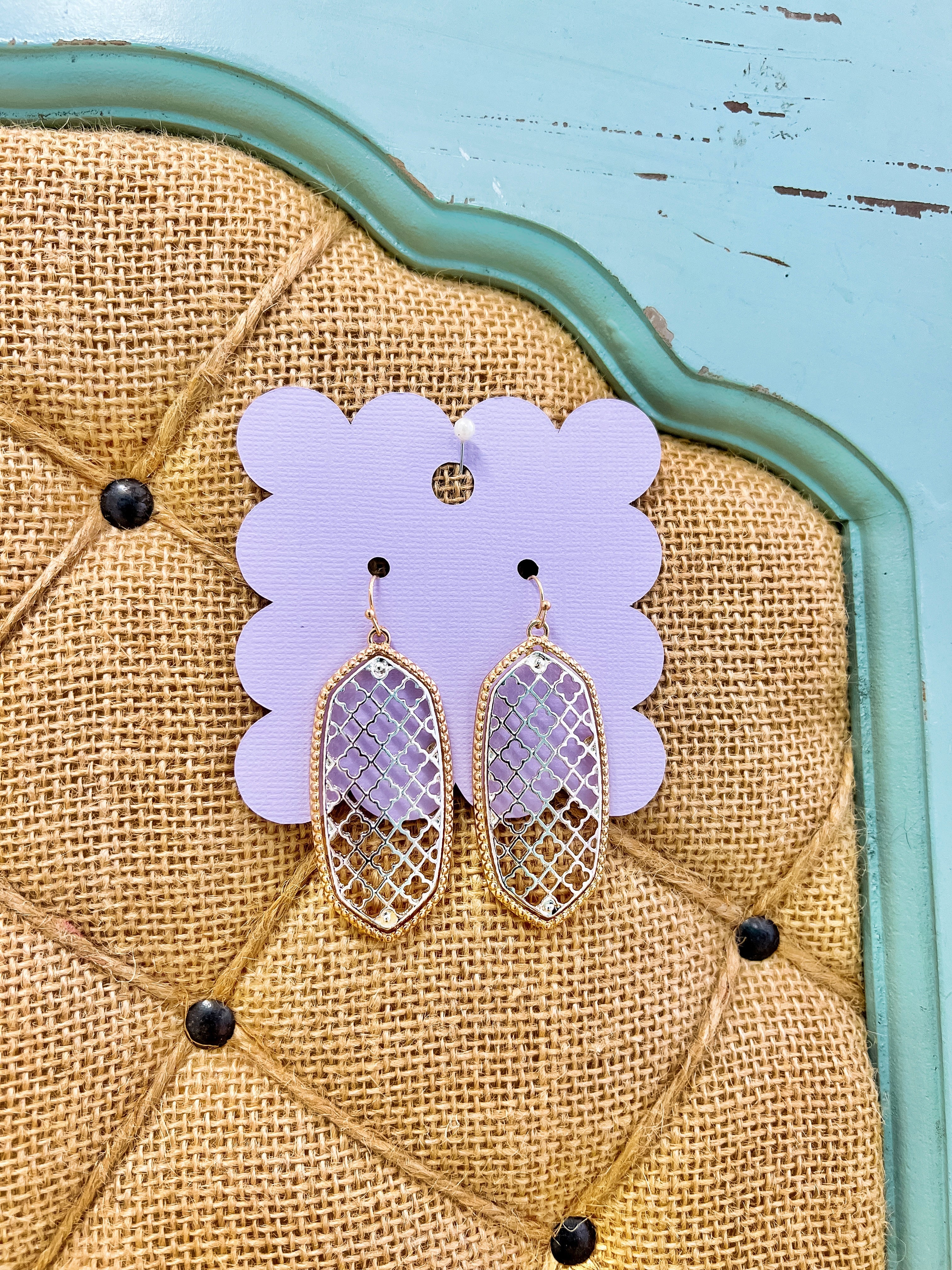 Gold + Silver Dangle Earrings