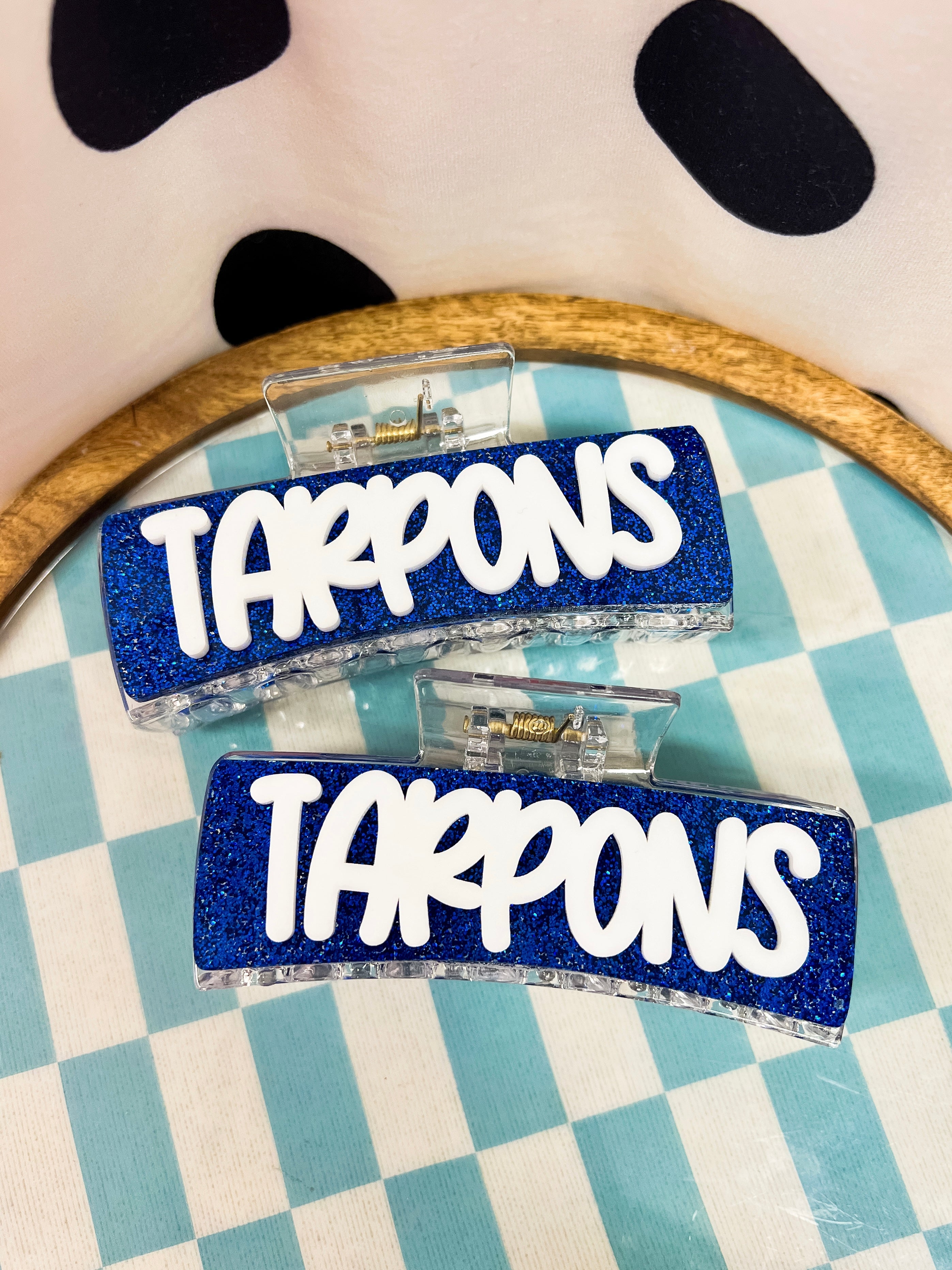 Tarpons Glitter Hair Clip