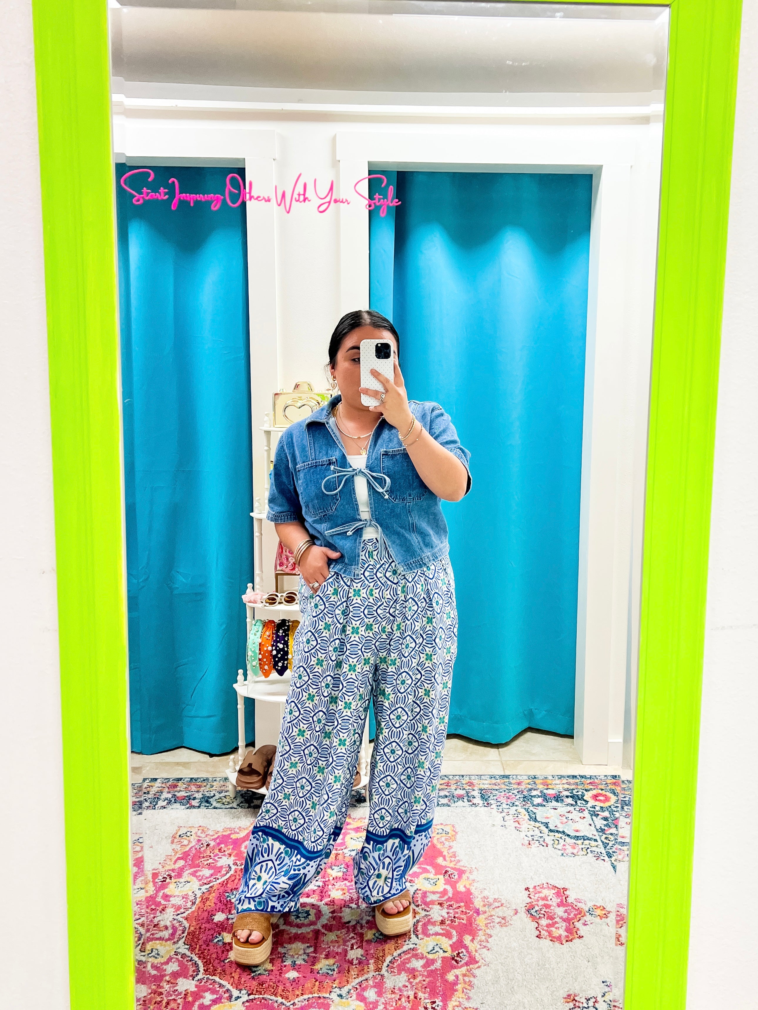 Blue Print Pants (S-L)