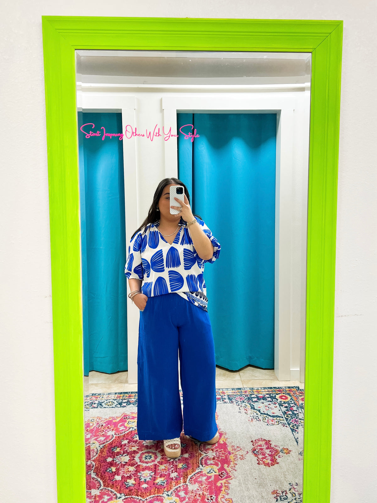 Cobalt Wide Leg Pants (S-L)