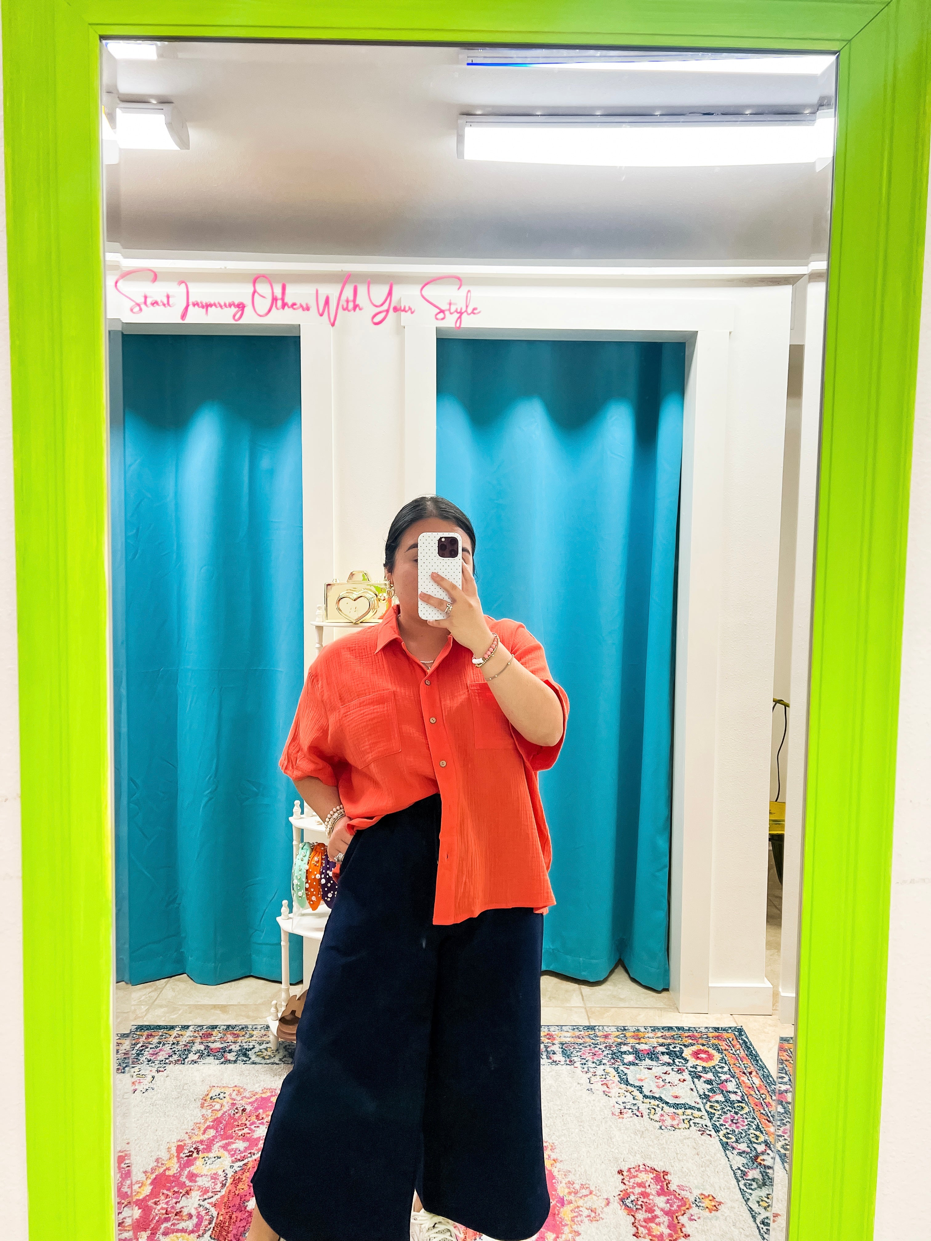 Sunset Stroll Button Down Top (S-L)