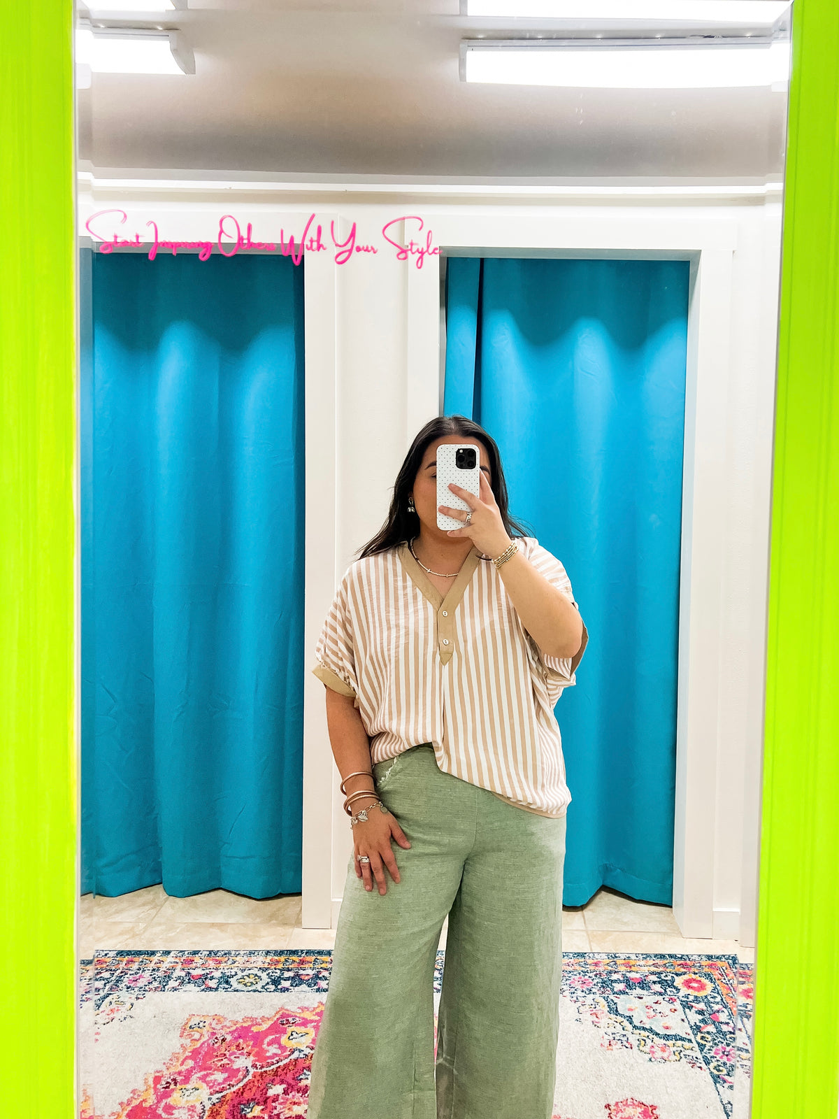 The Everyday Stripe Top (S-2X)