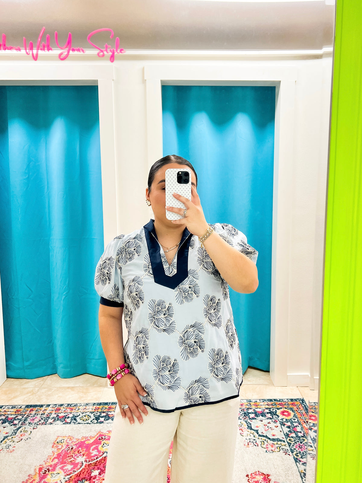Simply Blooming Blouse (S-2X)