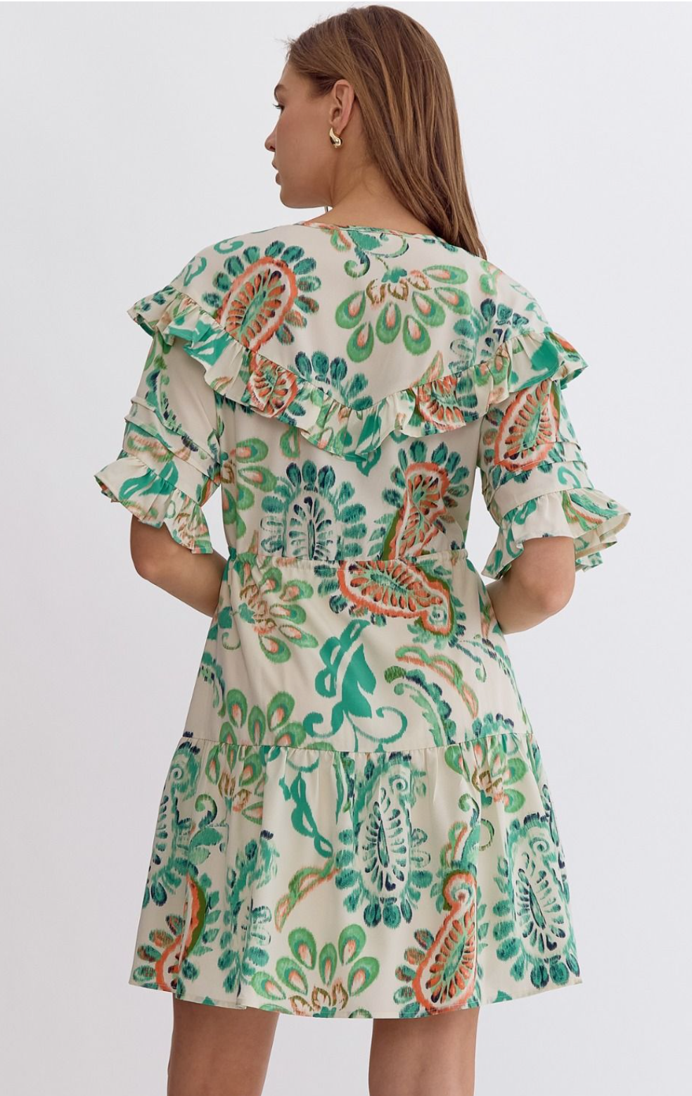 Green Paisley Dress