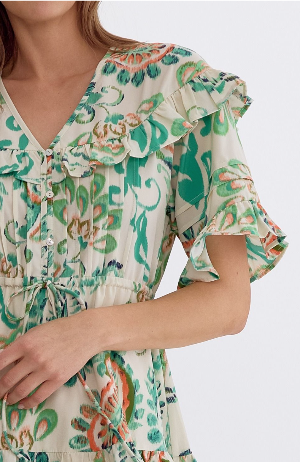 Green Paisley Dress