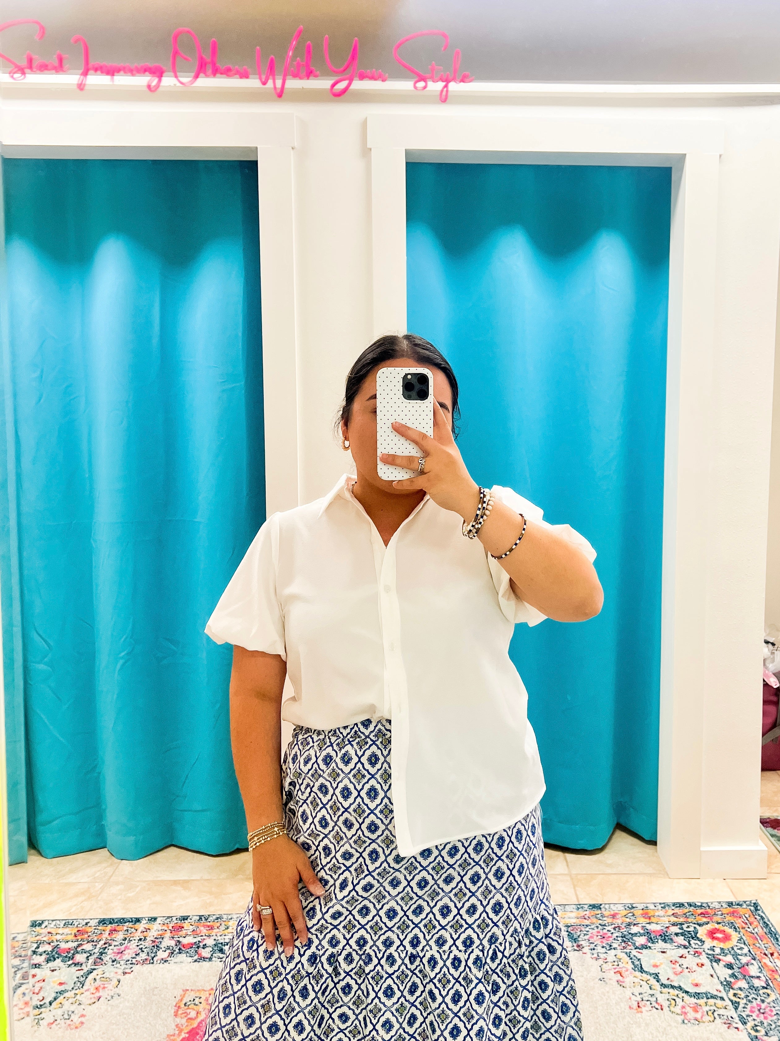 White Puff Sleeve Blouse
