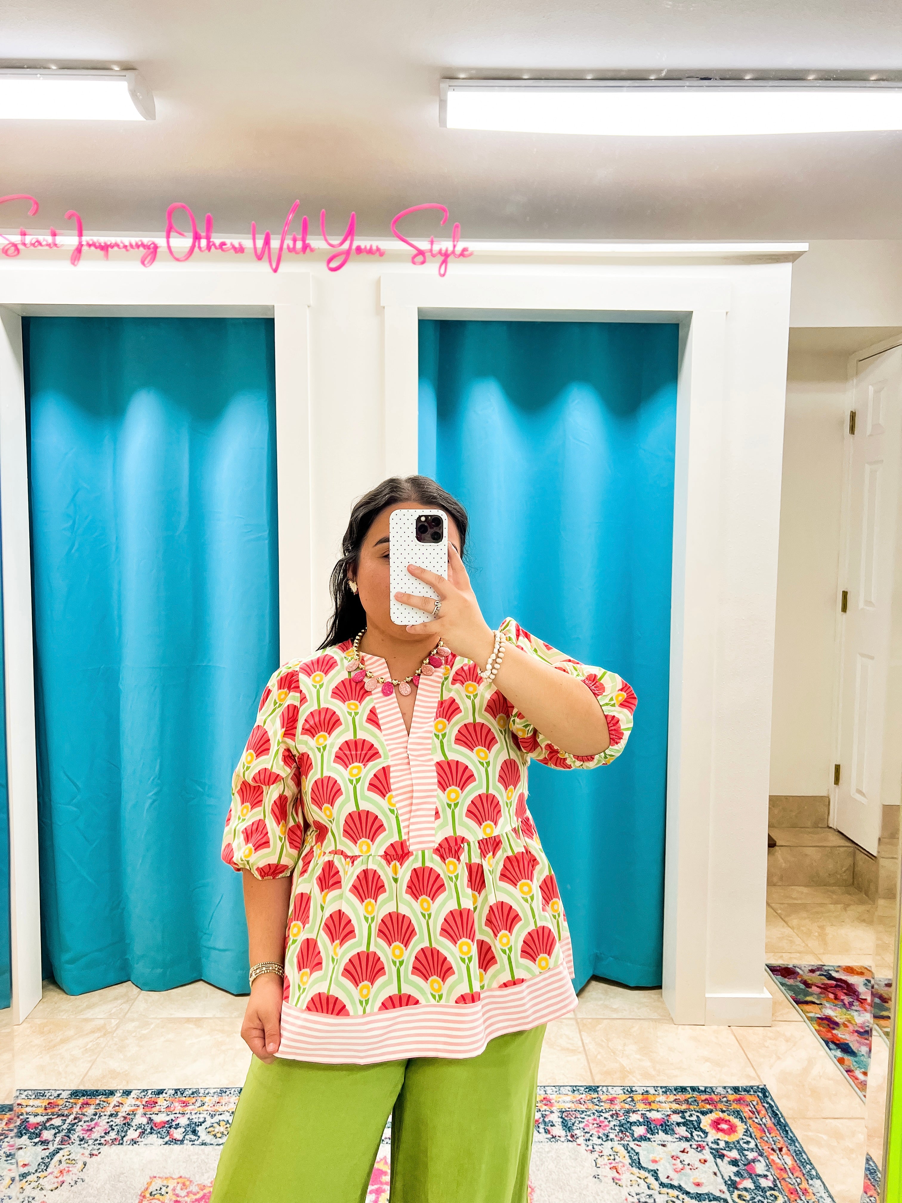 Shell Garden Blouse (S-2X)