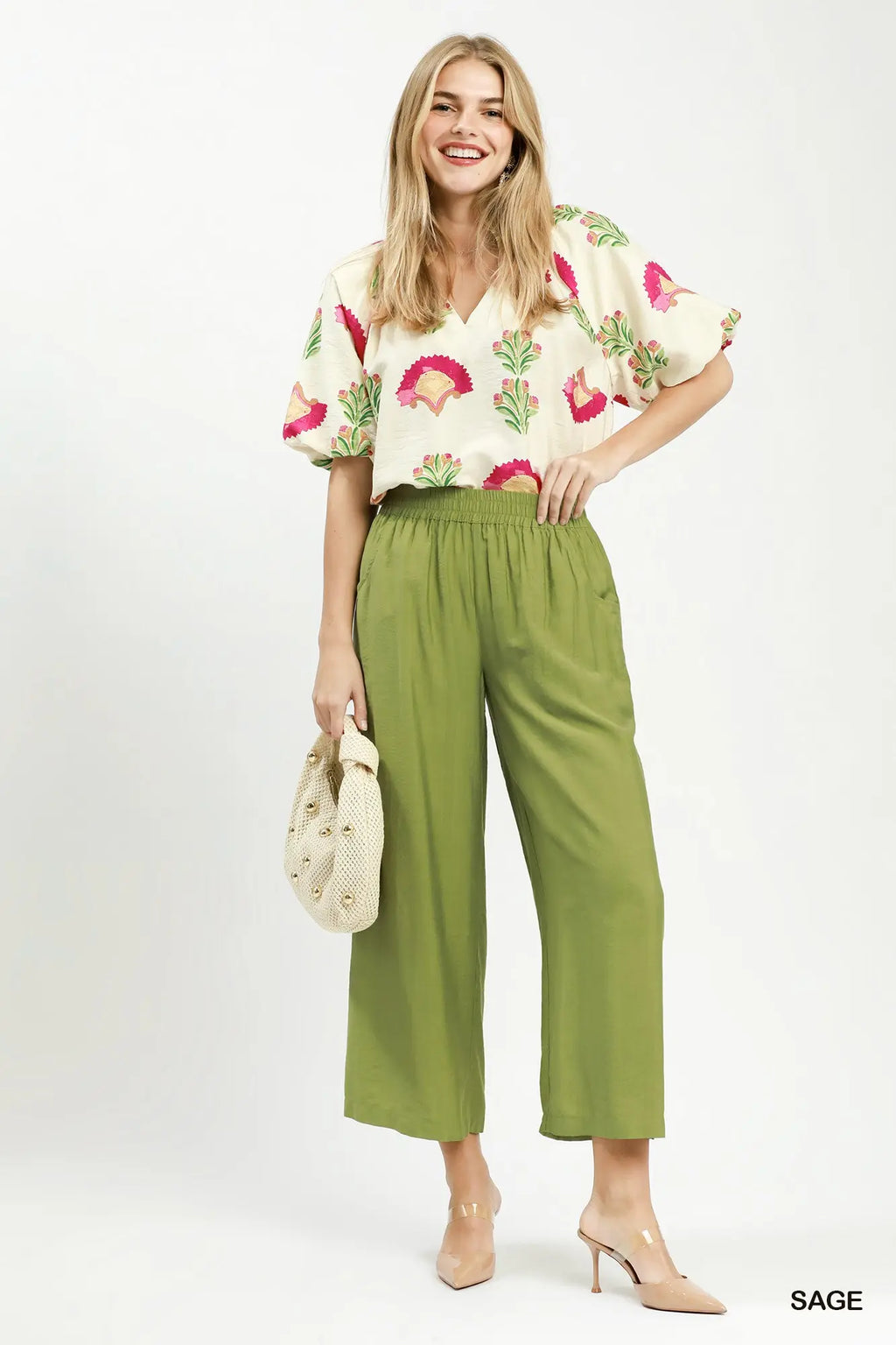 Seagrass Wide Leg Pants (S-2X)