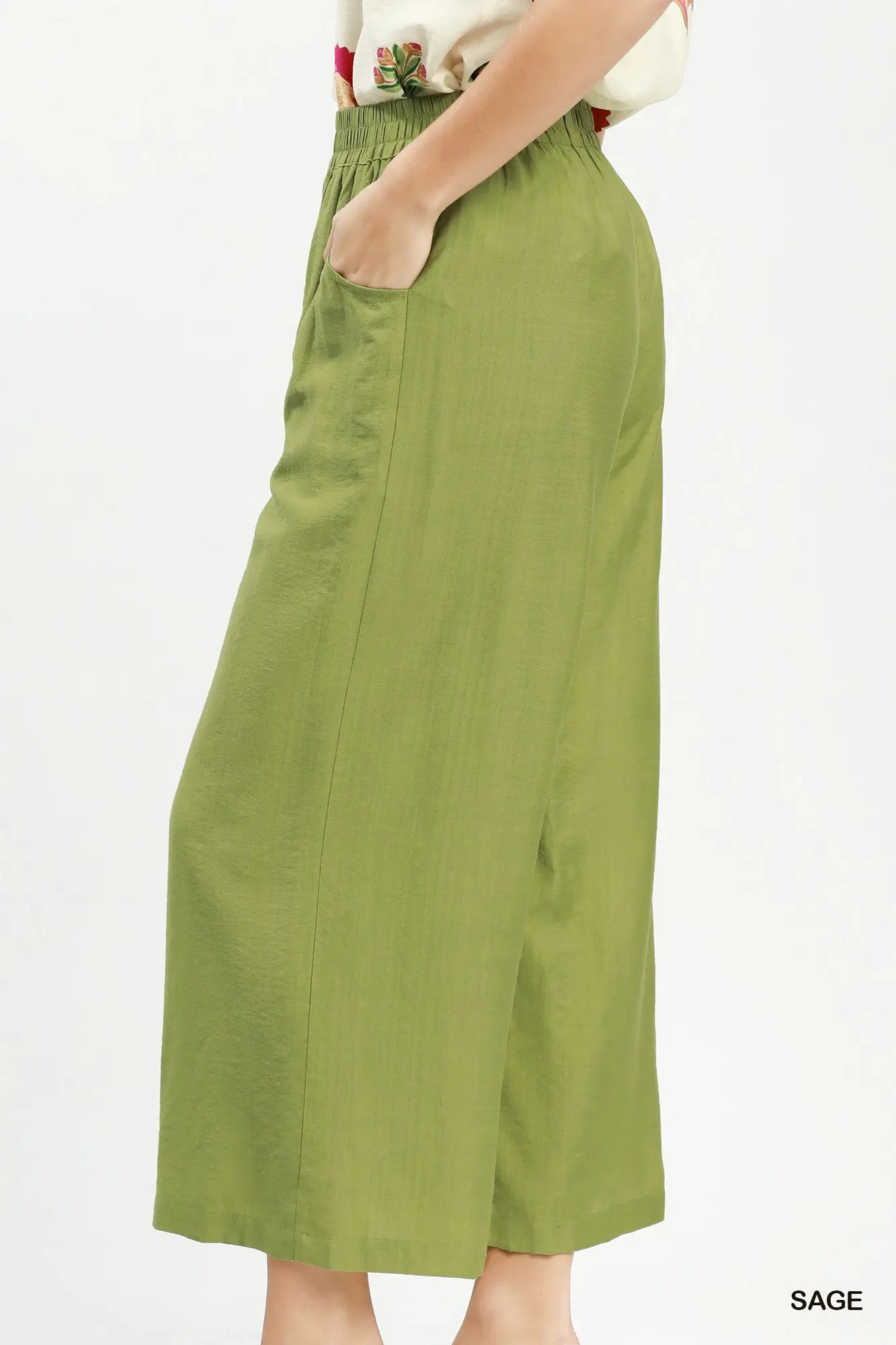 Seagrass Wide Leg Pants (S-2X)