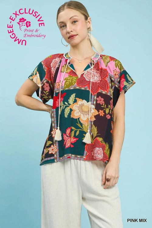 Amara Floral Top