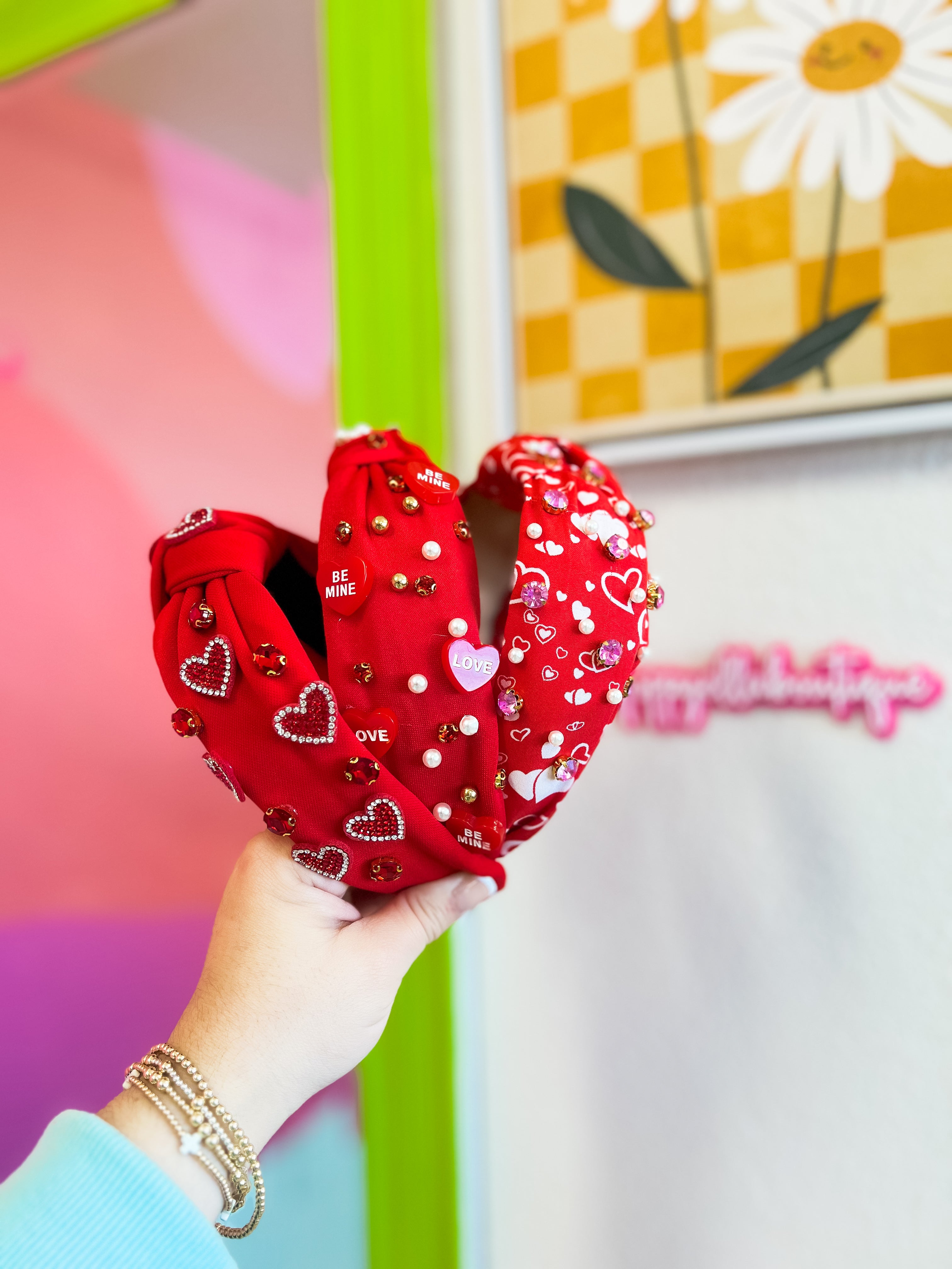 Red Valentine Headbands