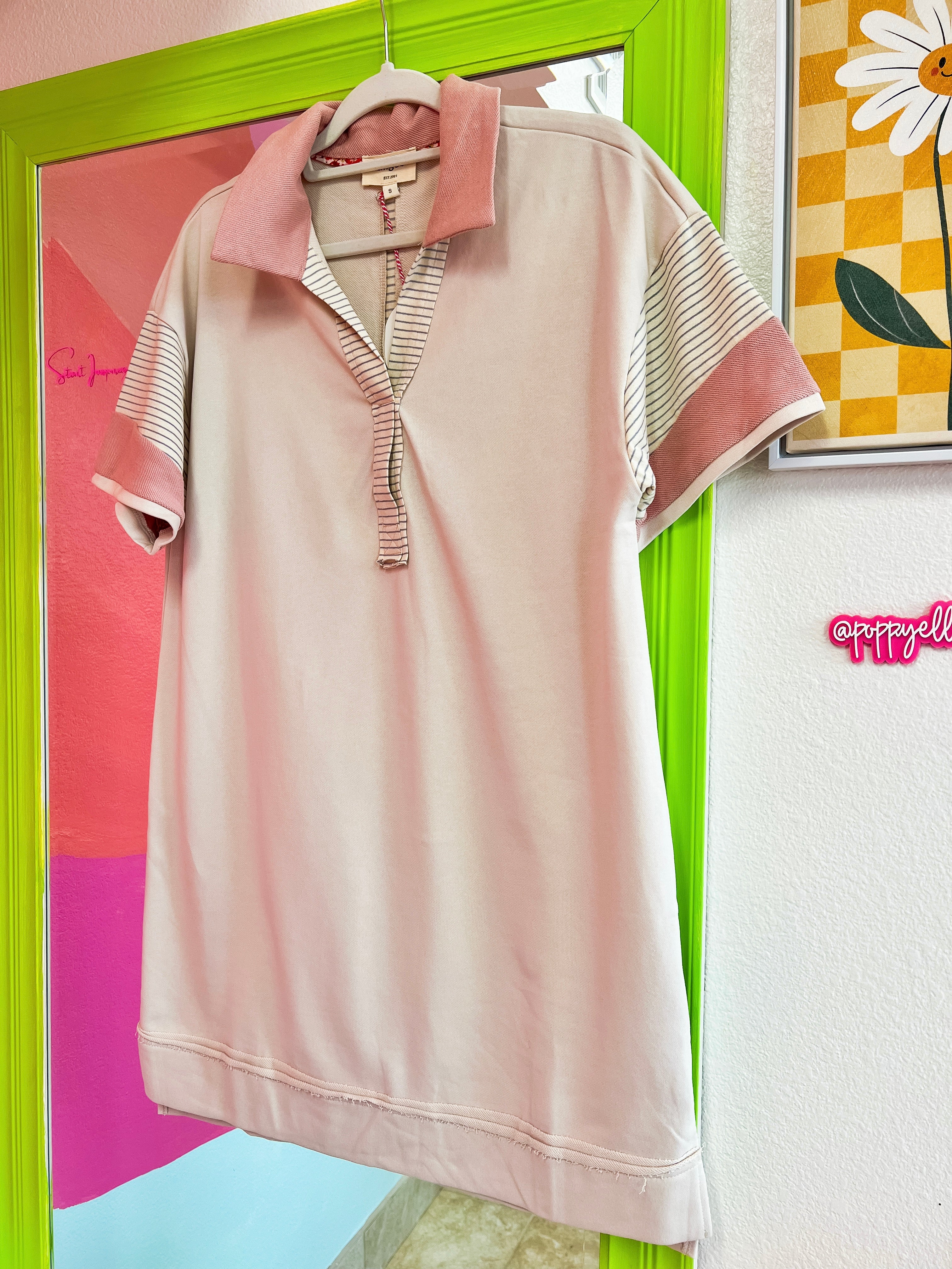 Stone French Terry Dress (S-L)