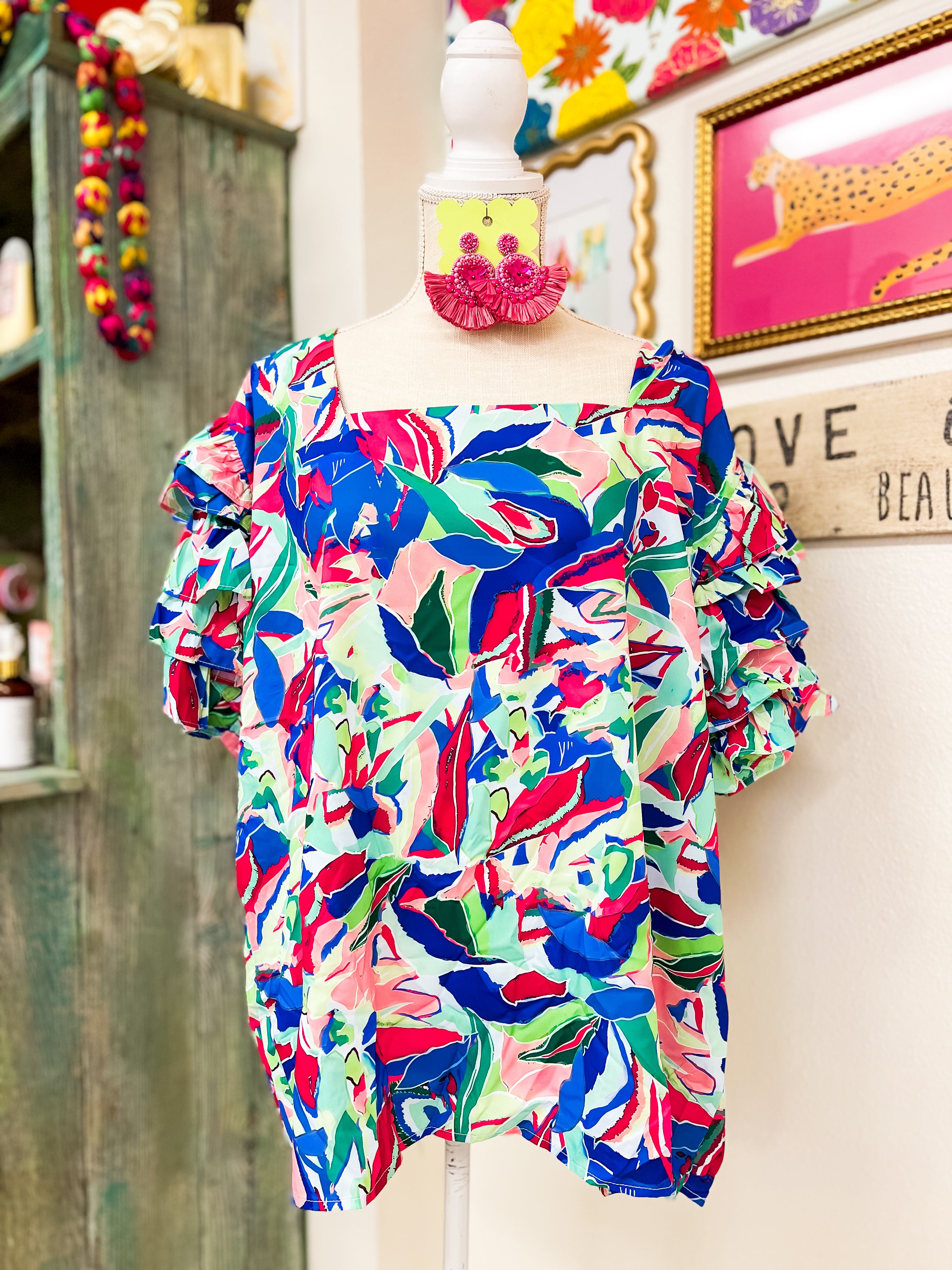 Talk of the Tropics Top (2X)