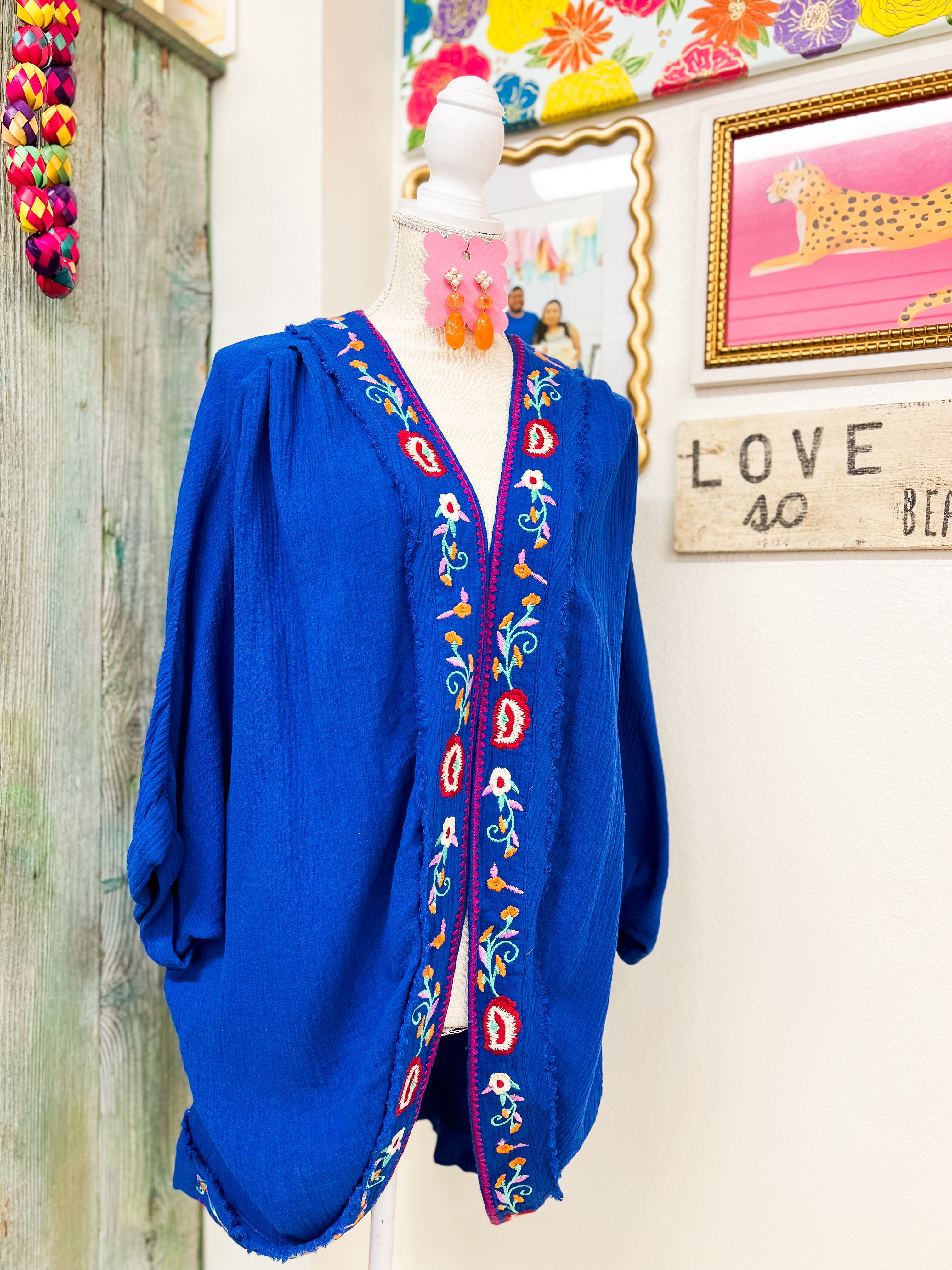 Embroidered Kimono (S/M + M/L)