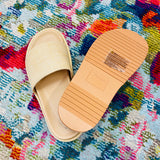 Raffia Slide Sandals