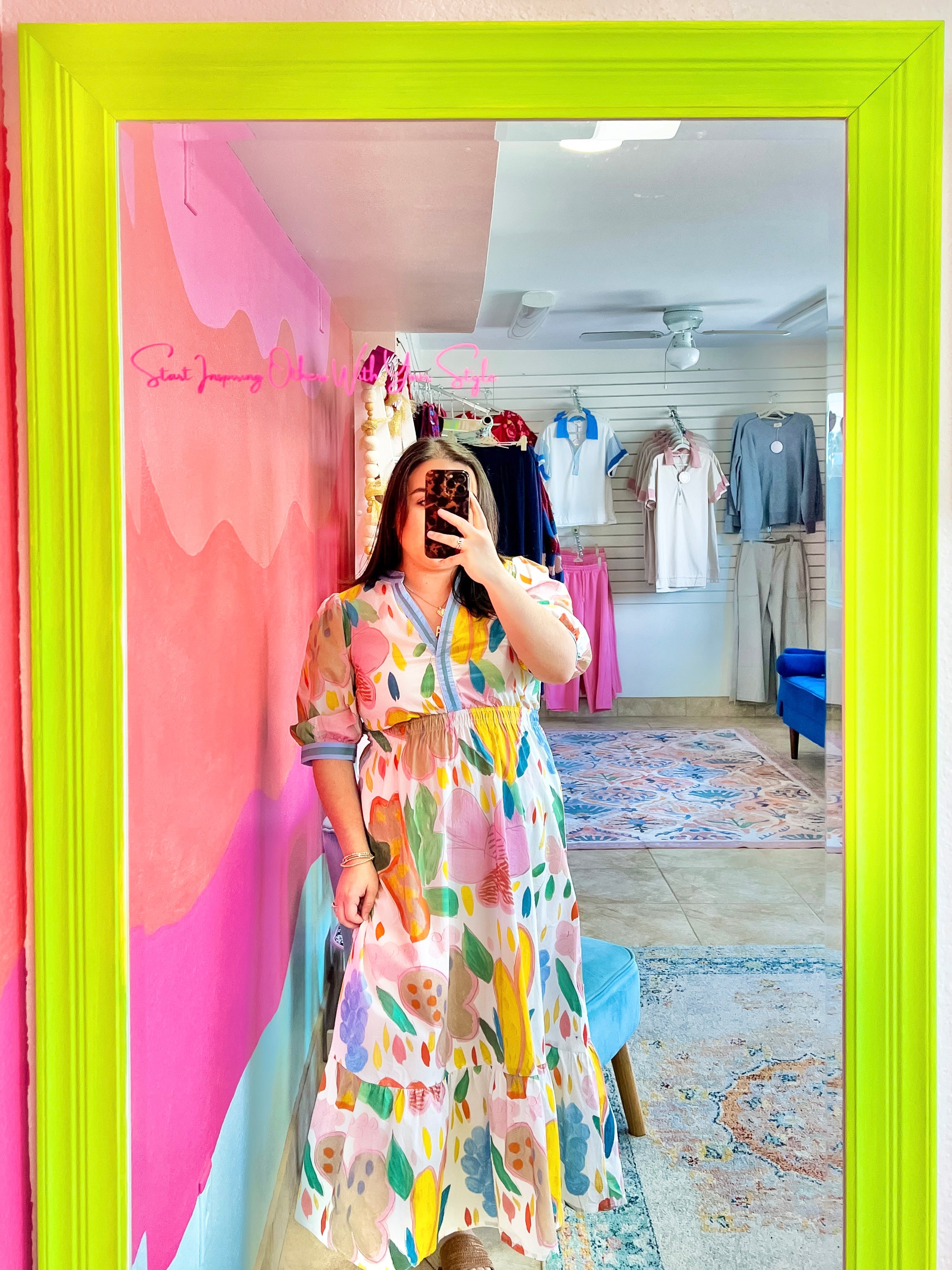 Cream Wildflower Midi Dress