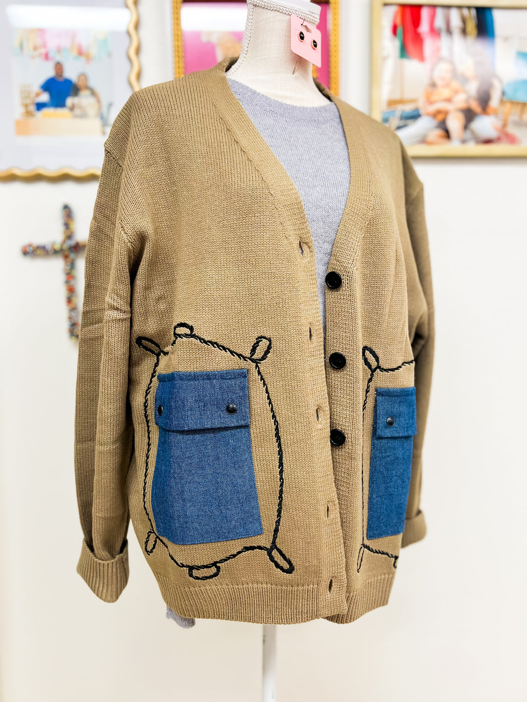 Tan Cattle Cardigan