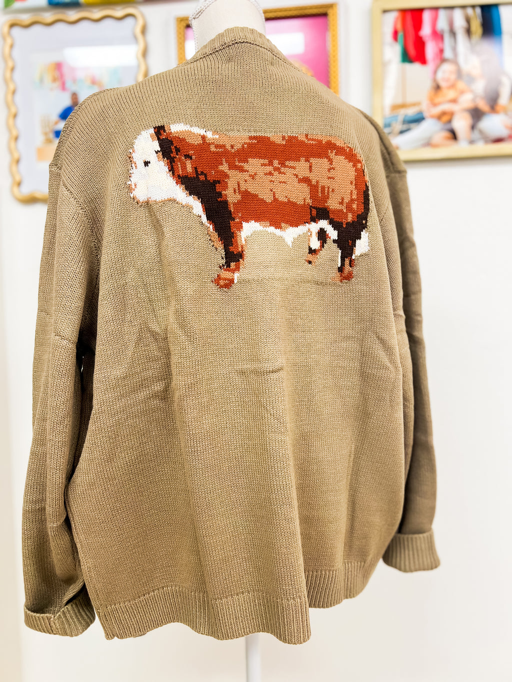 Tan Cattle Cardigan