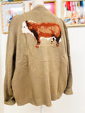 Tan Cattle Cardigan