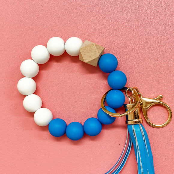 Royal Silicone Wristlet Keychain