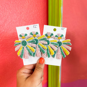 Mulit Beaded Statement Earrings