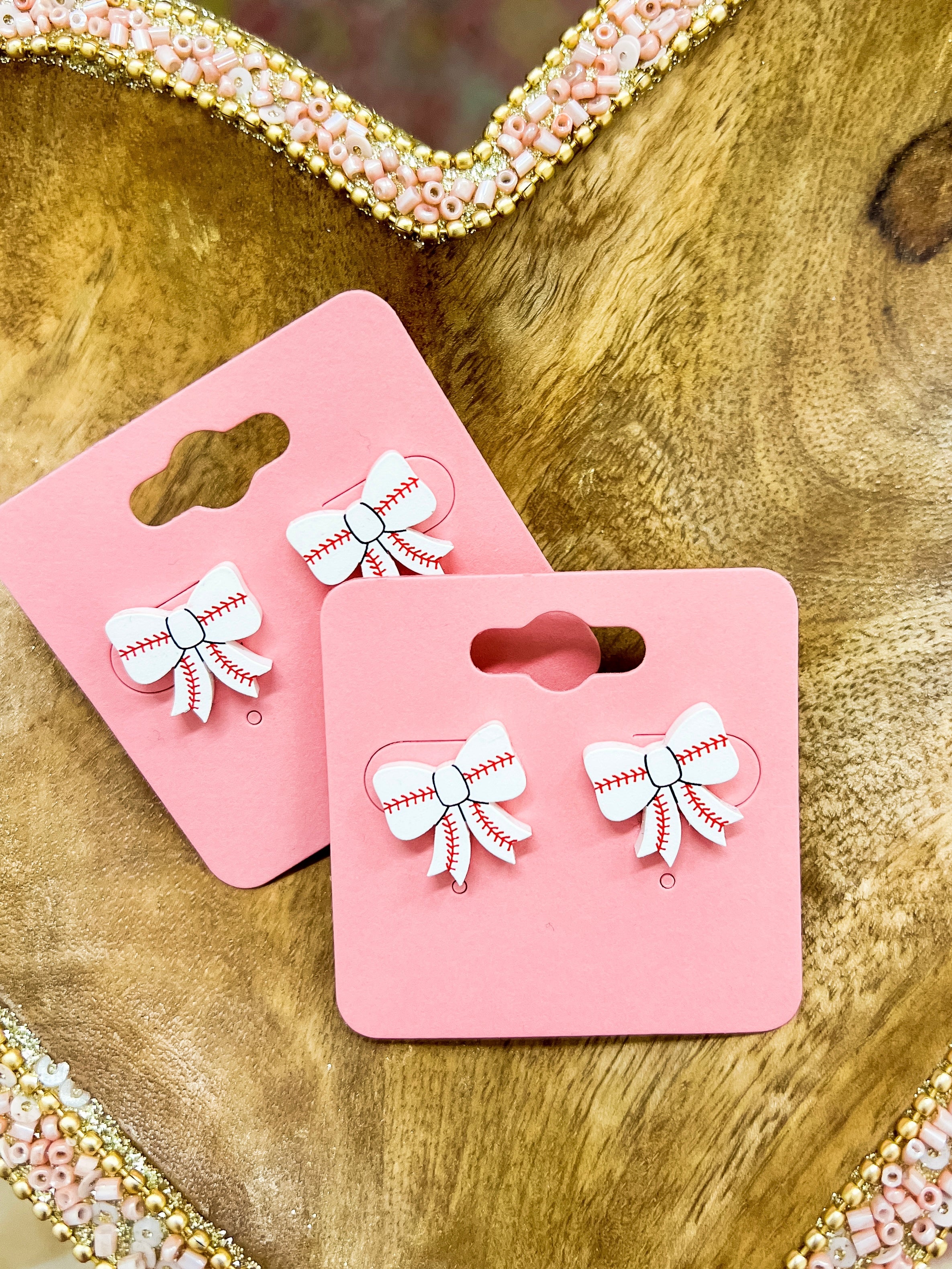 Baseball Bow Studs