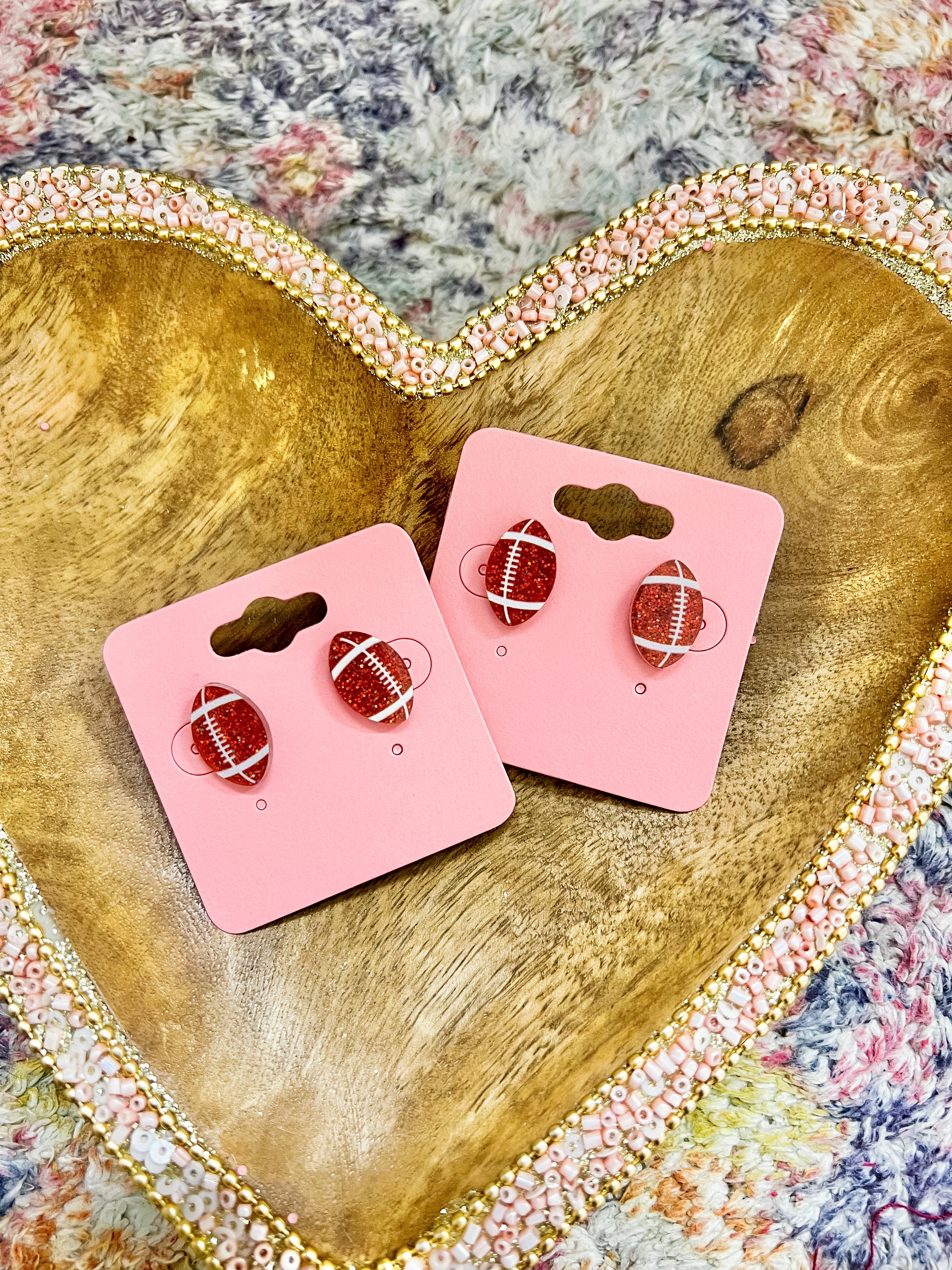 Glitter Football Studs