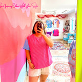Hot Pink Ribbed Top