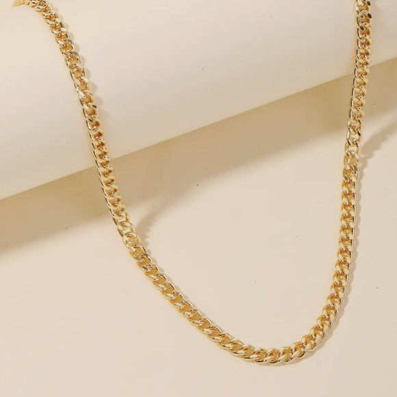 Gold Cuban Chain Necklace