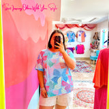 Coquette Waffle Knit Top