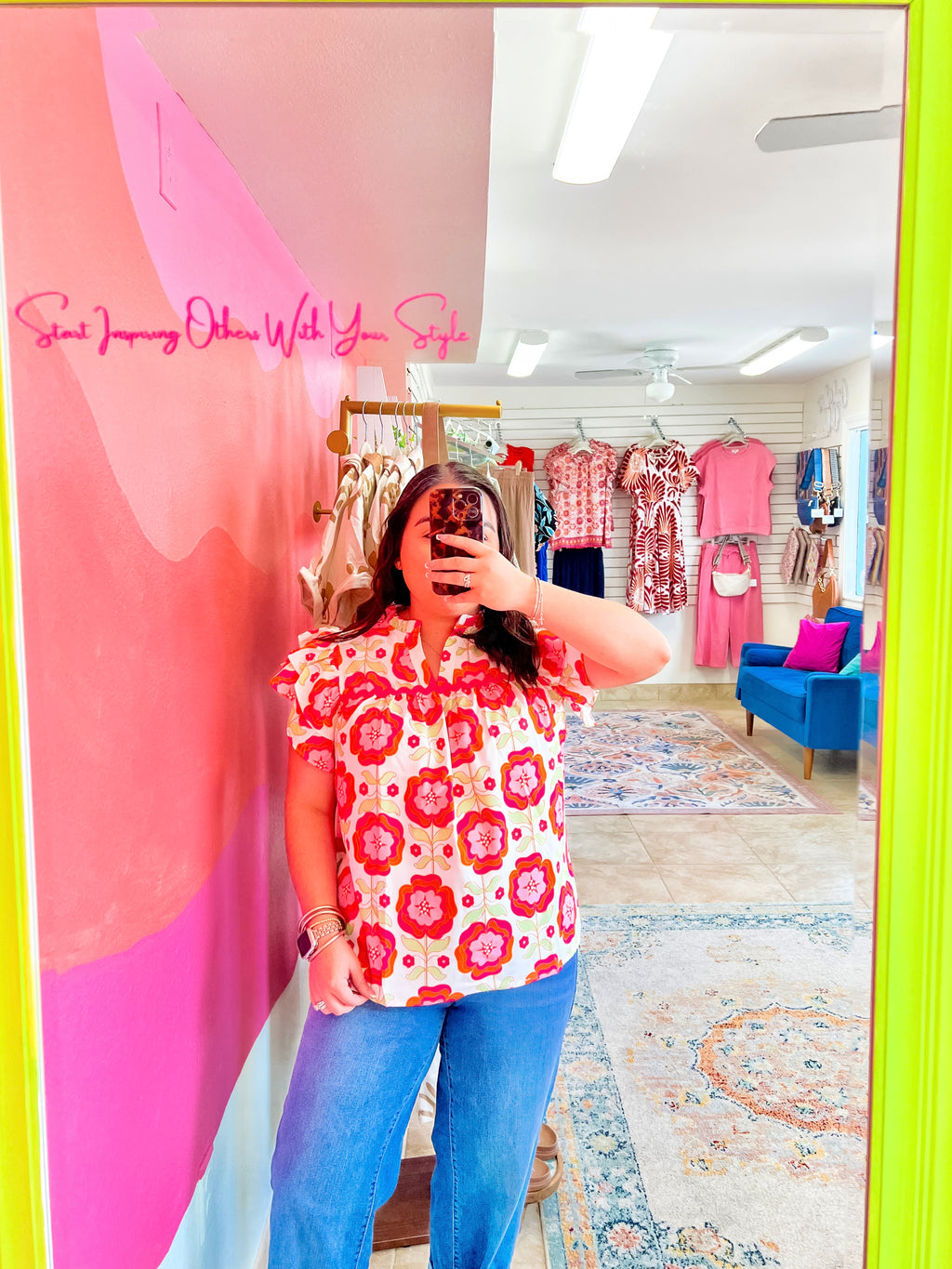 Blooming Flowers Blouse (S-XL)