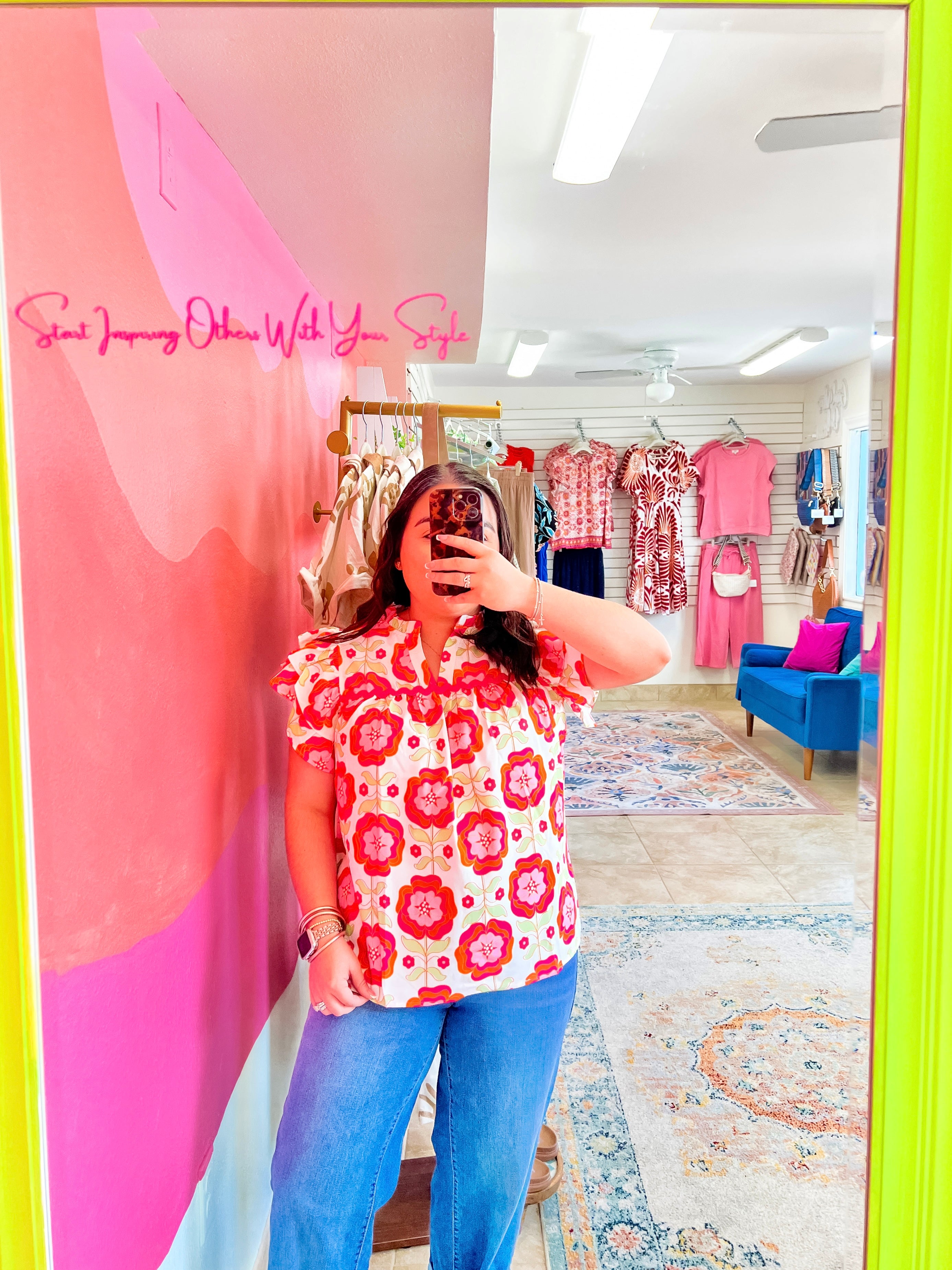 Blooming Flowers Blouse (S-XL)