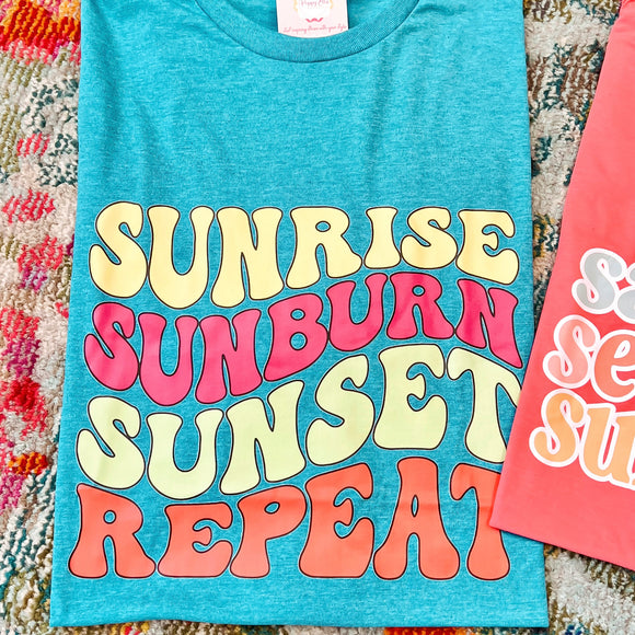 Sunrise Sunburn Sunset Tee