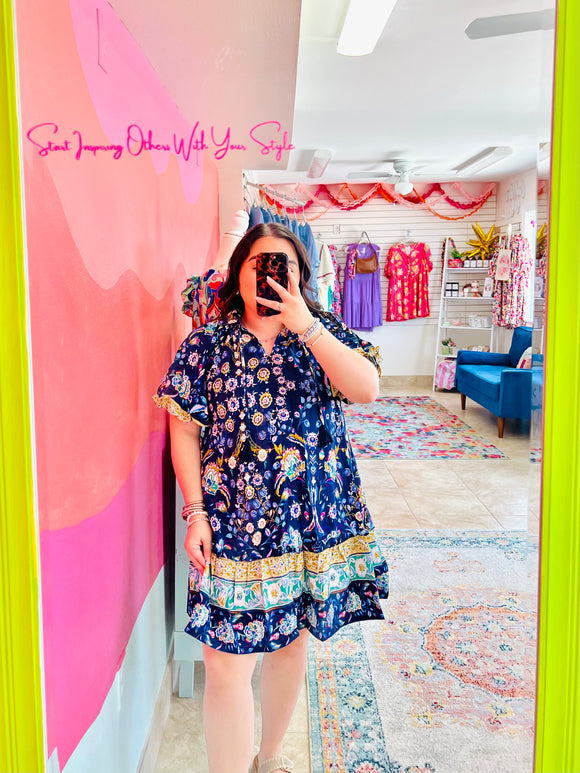 Boho Sapphire Dress