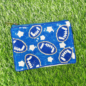 Football Sequin Coin Bag