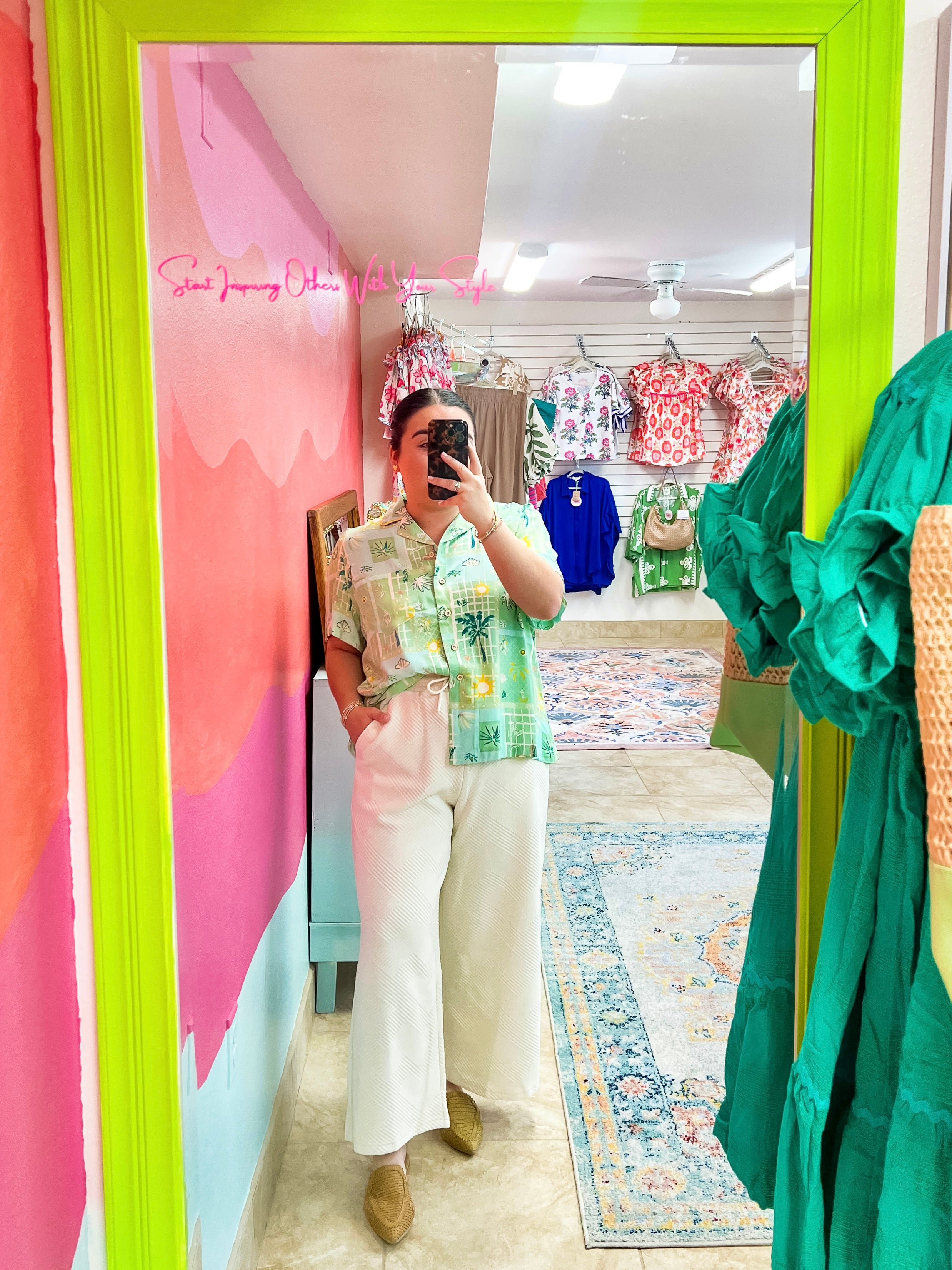 Cream Jacquard Pants (S-L)