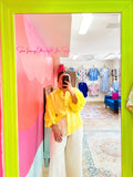 Lemon Satin Blouse