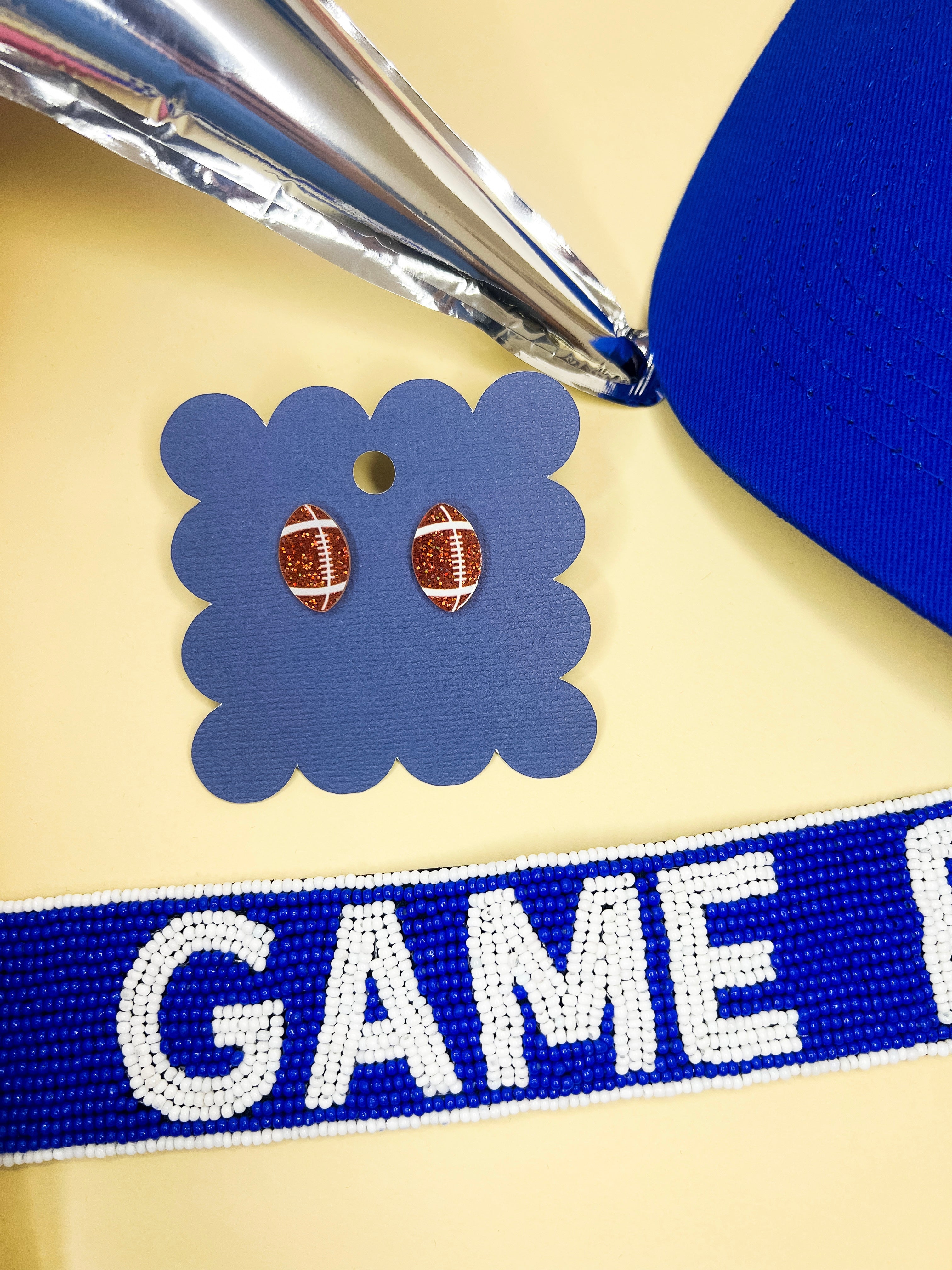 Glitter Football Studs