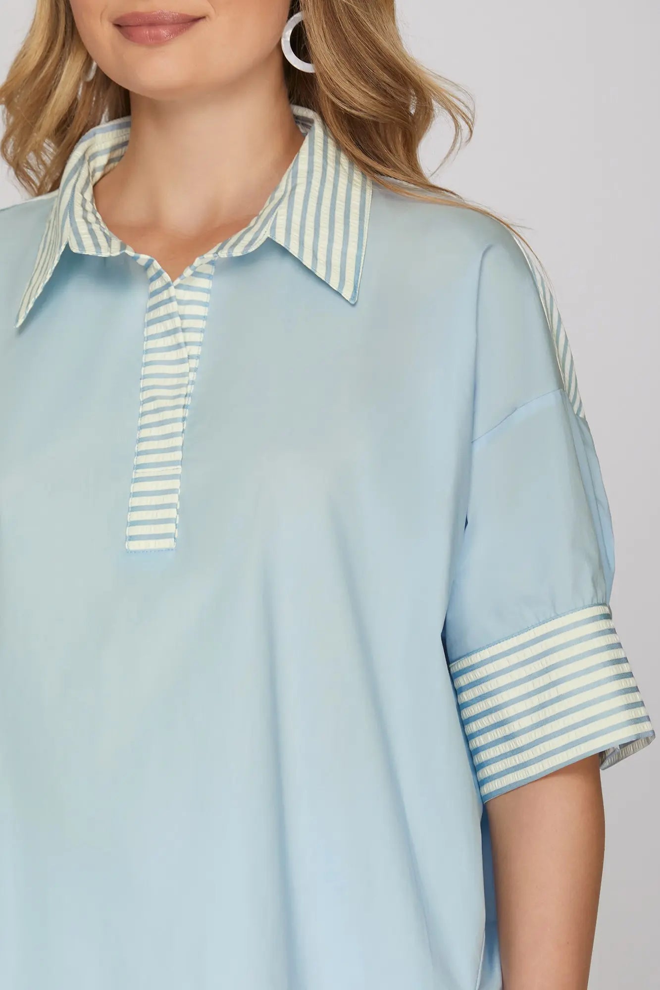 Sky Blue Blouse (S-L)