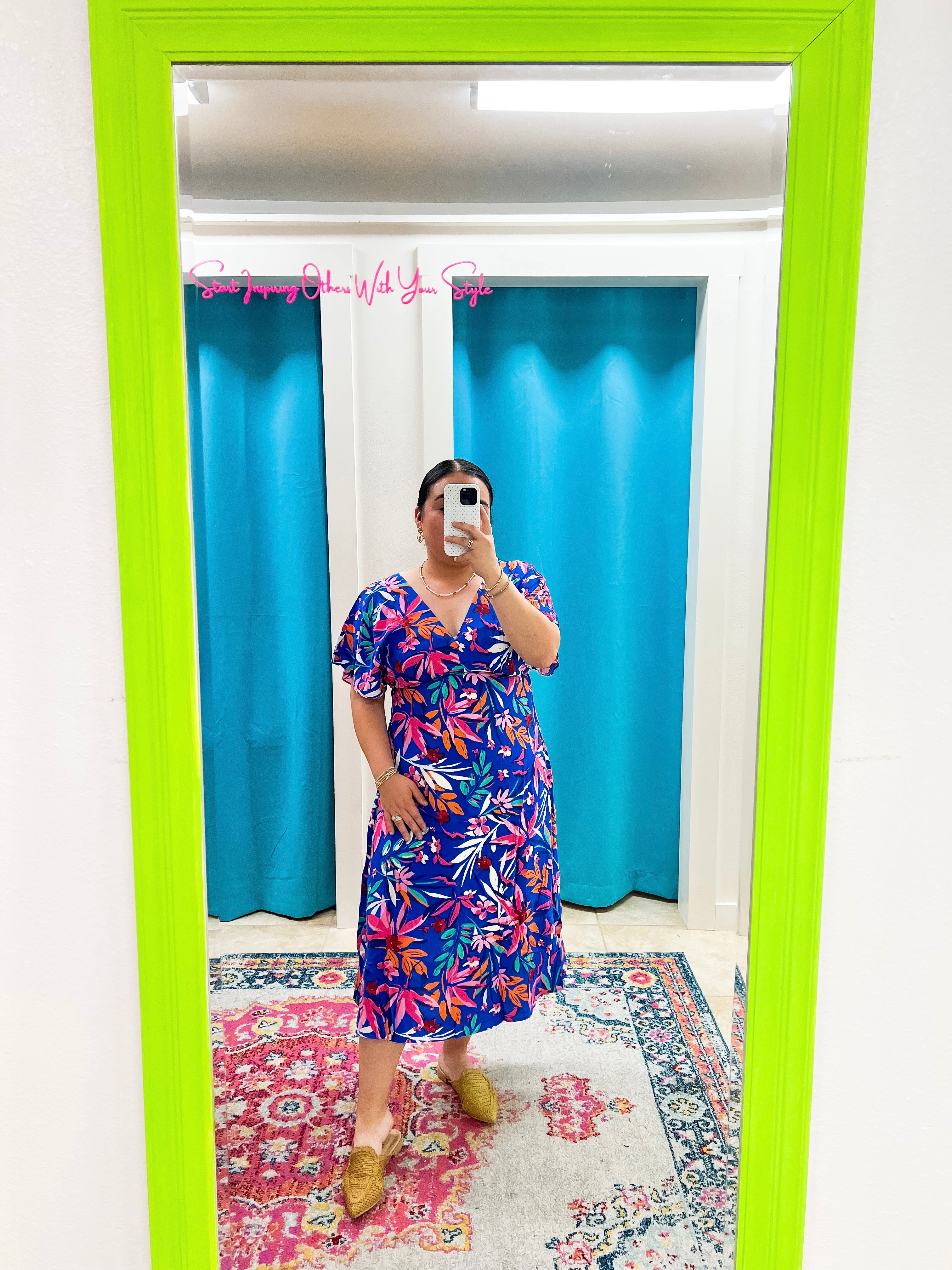 Royal Palm Midi Dress