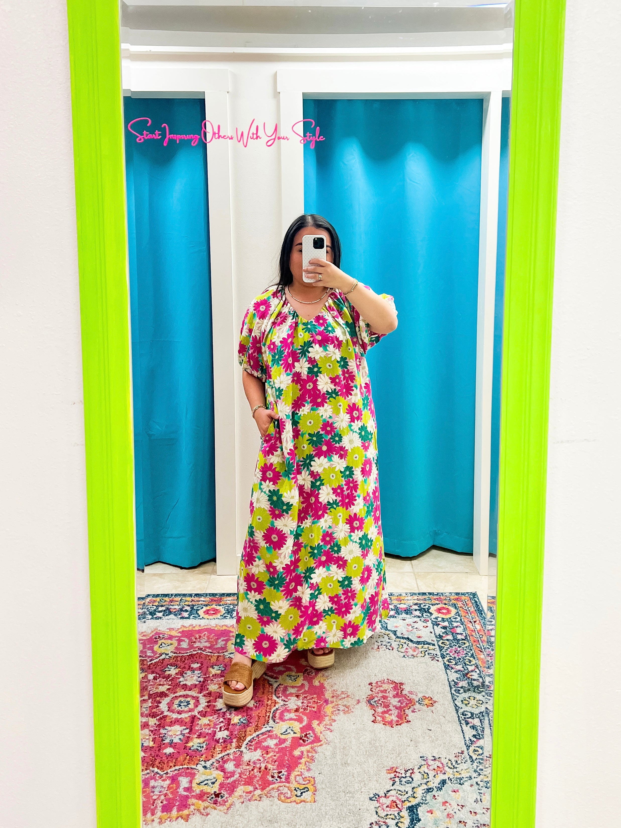 Floral Maxi Dress (S-3X)