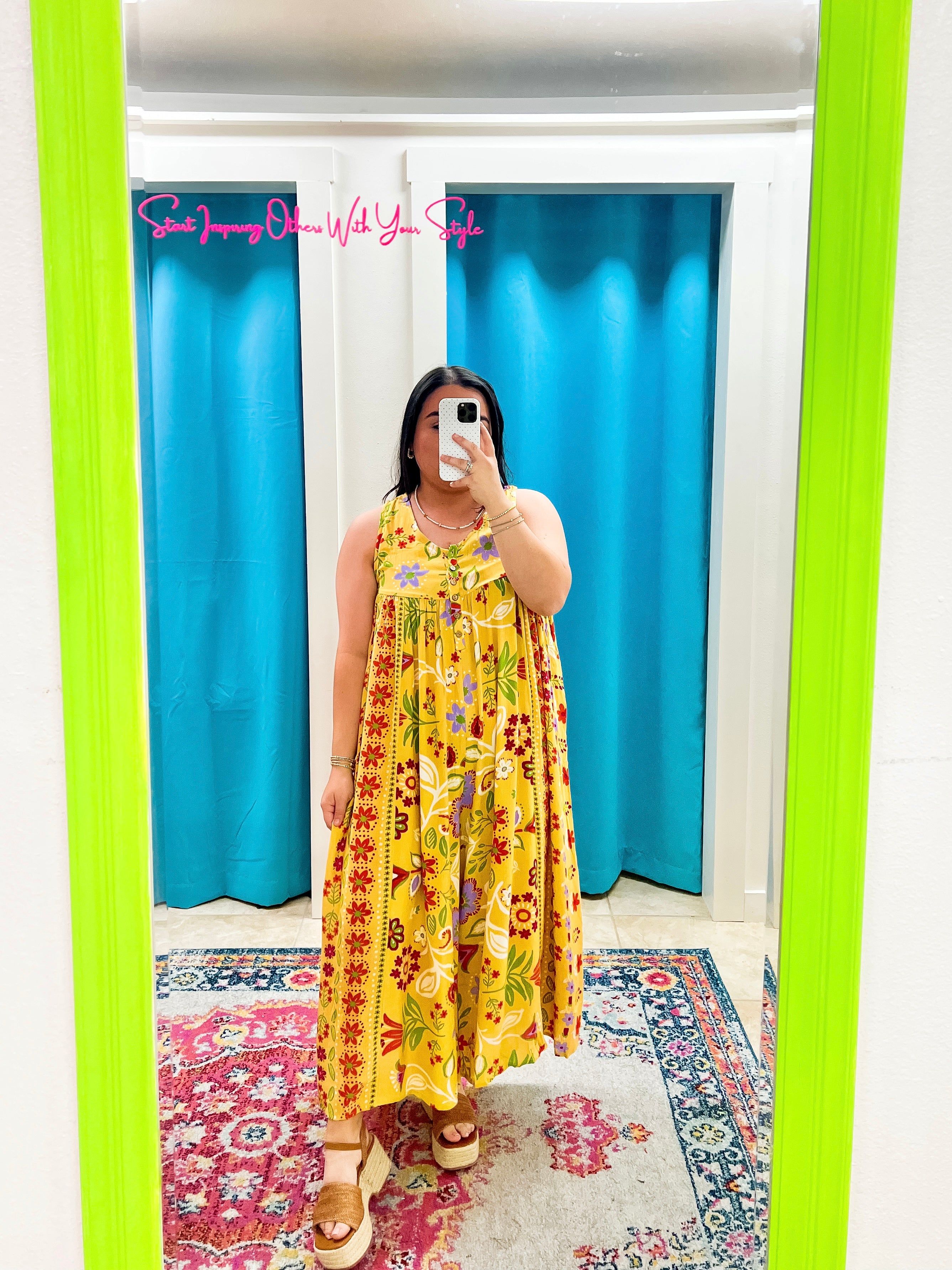Macaron Floral Print Jumpsuit