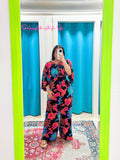 Black Floral Jumpsuit