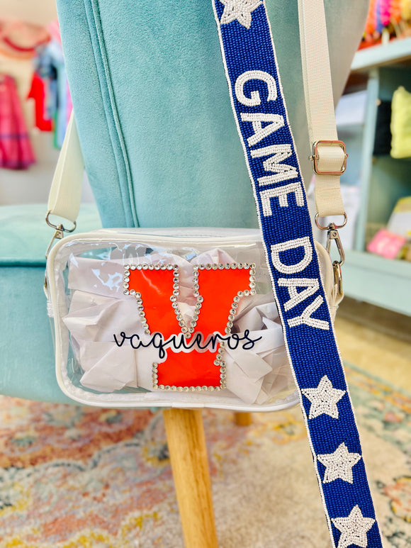 Custom UTRGV Vaqueros Clear Crossbody