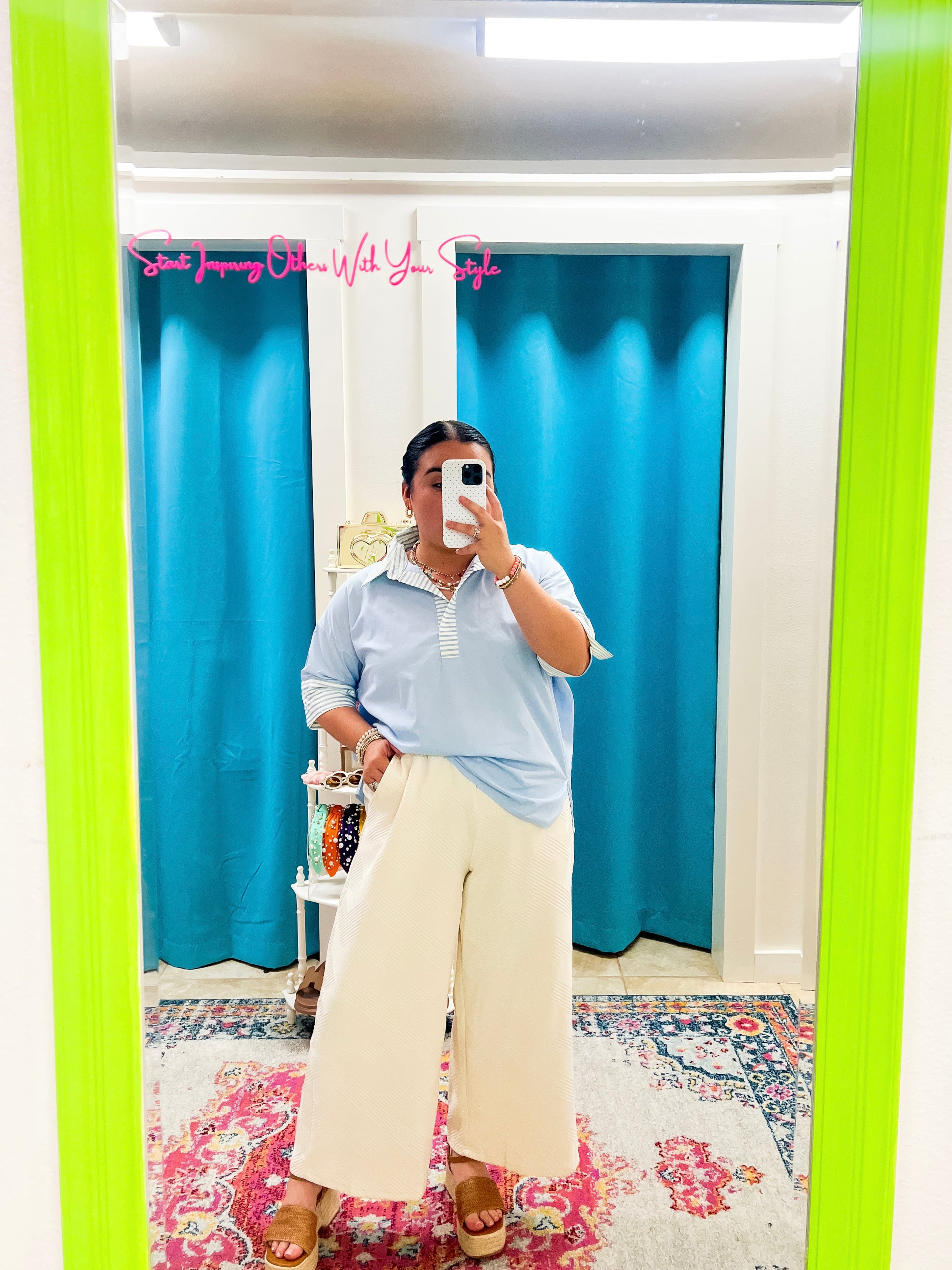 Sky Blue Blouse (S-L)