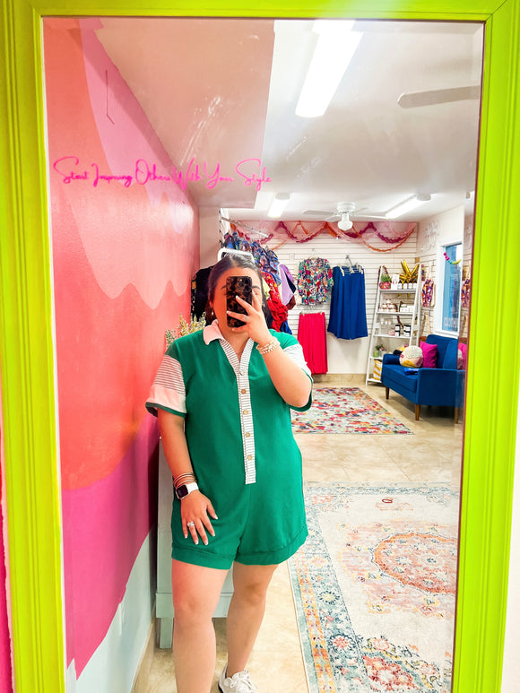 Kelly Button Down Romper